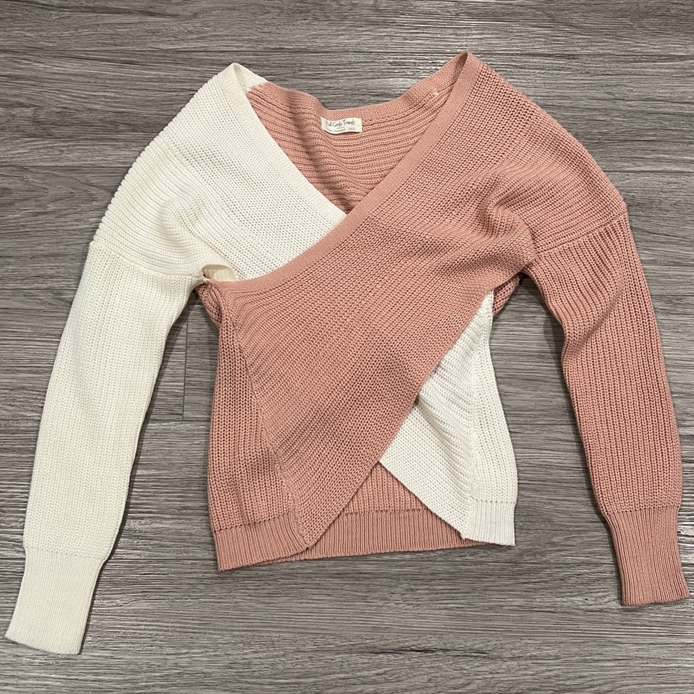Two tone sweater